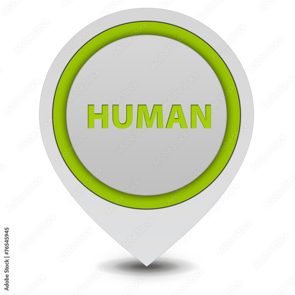 Human pointer icon on white background Human pointer icon on white background