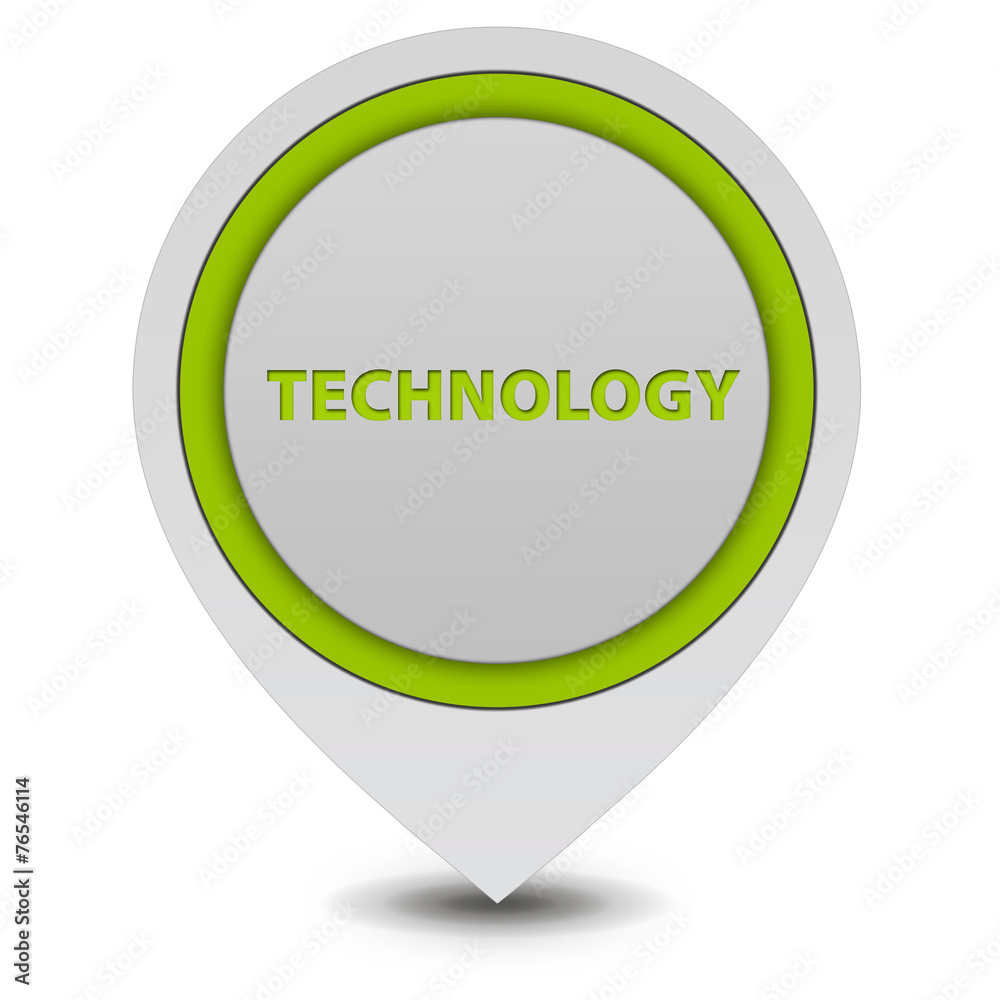 Technology pointer icon on white background Technology pointer icon on white background