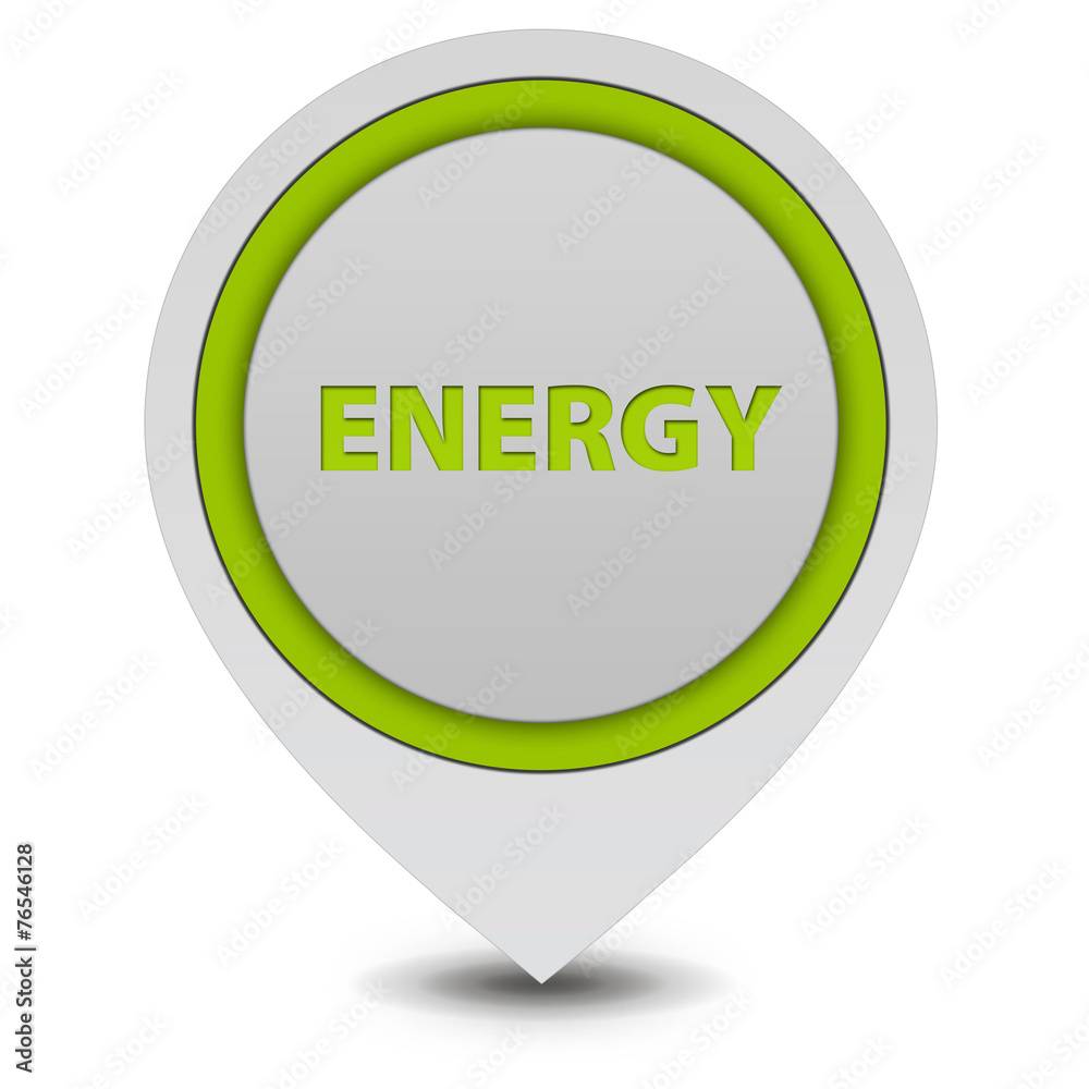 Energy pointer icon on white background Energy pointer icon on white background