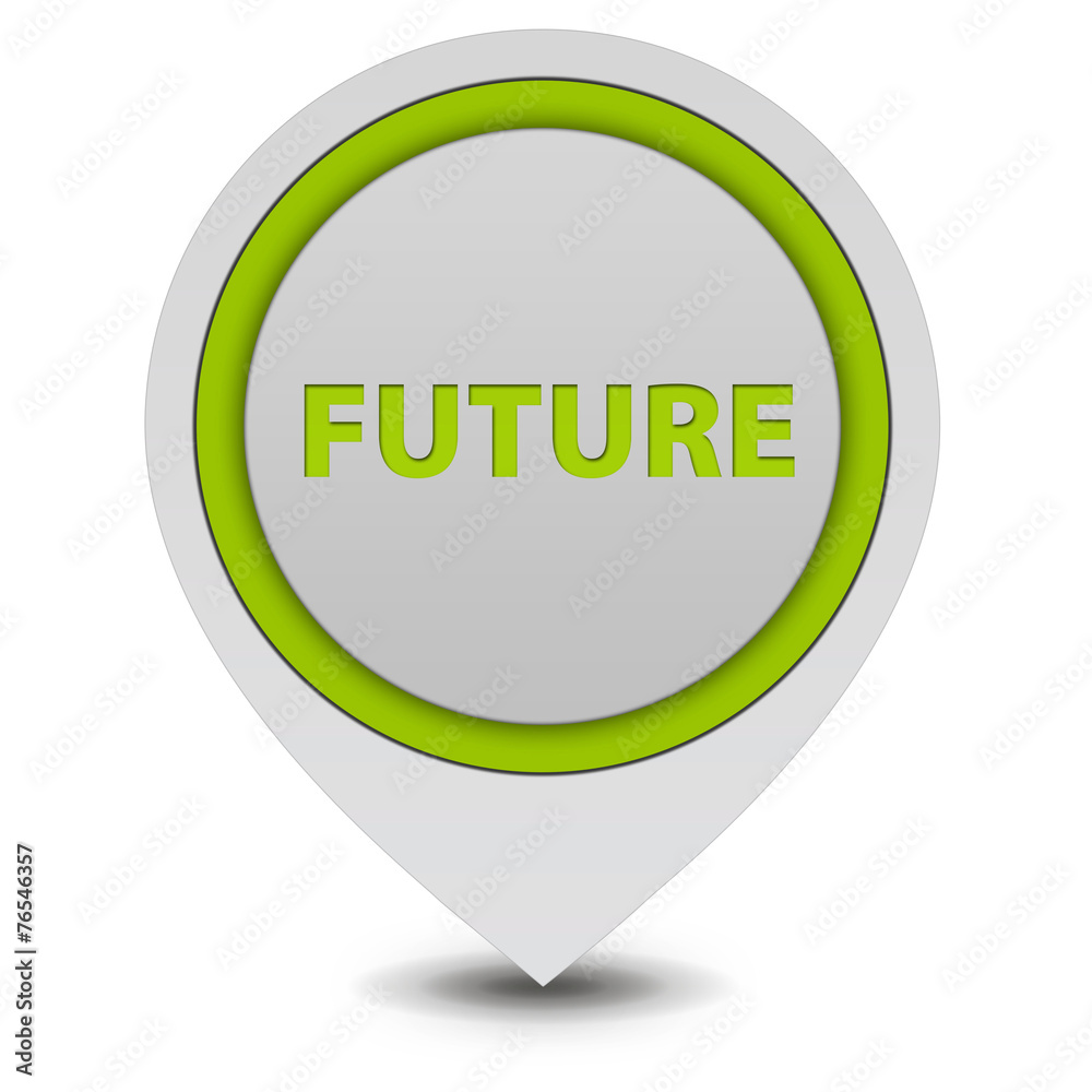 Future pointer icon on white background Future pointer icon on white background