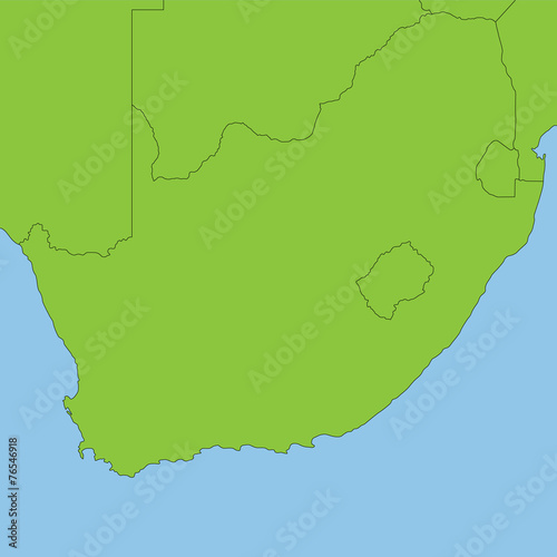 Südafrika in grün