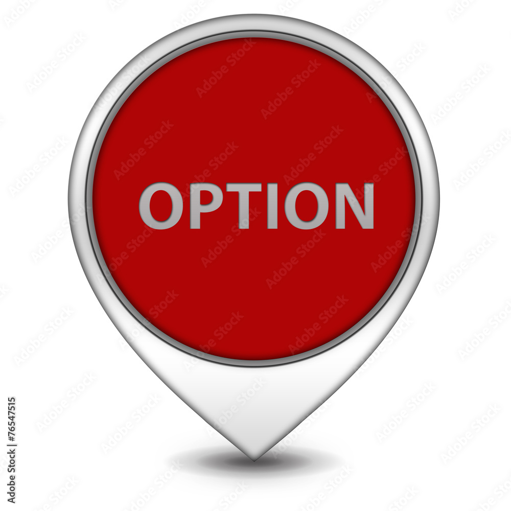 option pointer icon on white background option pointer icon on white background