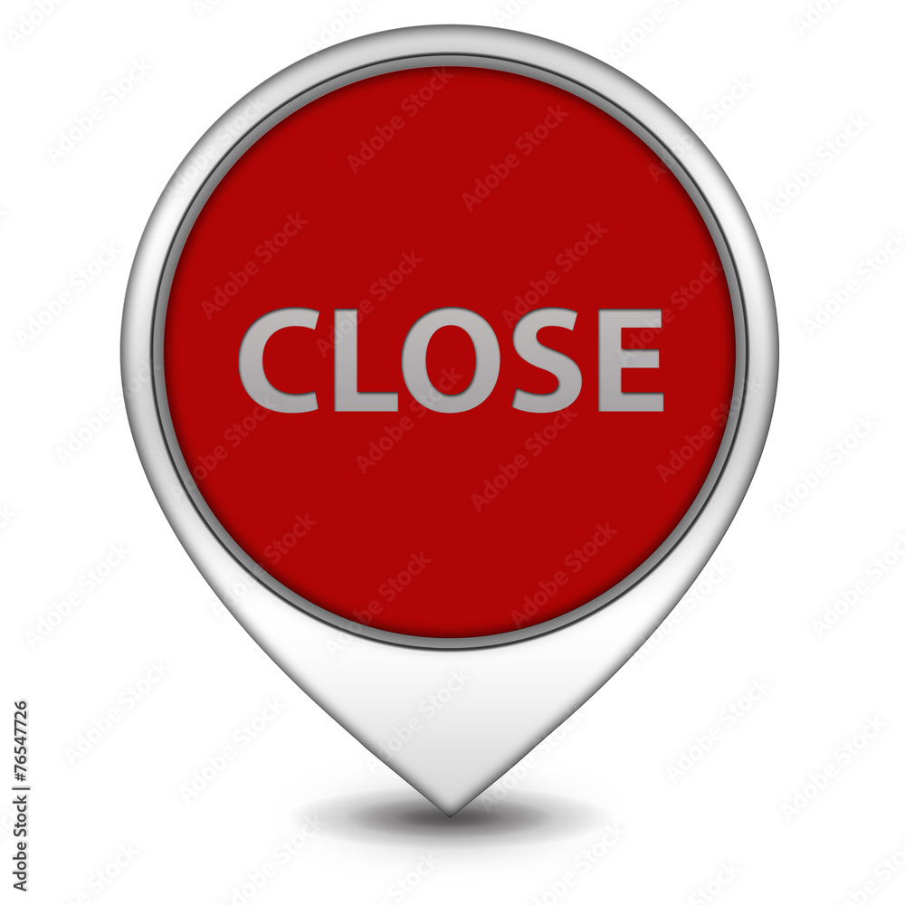 close pointer icon on white background close pointer icon on white background