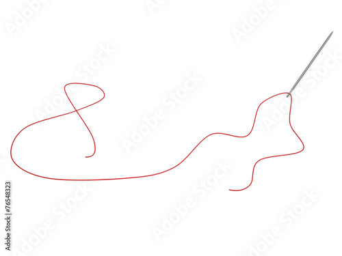 Needle and thread. 8 March, 3D