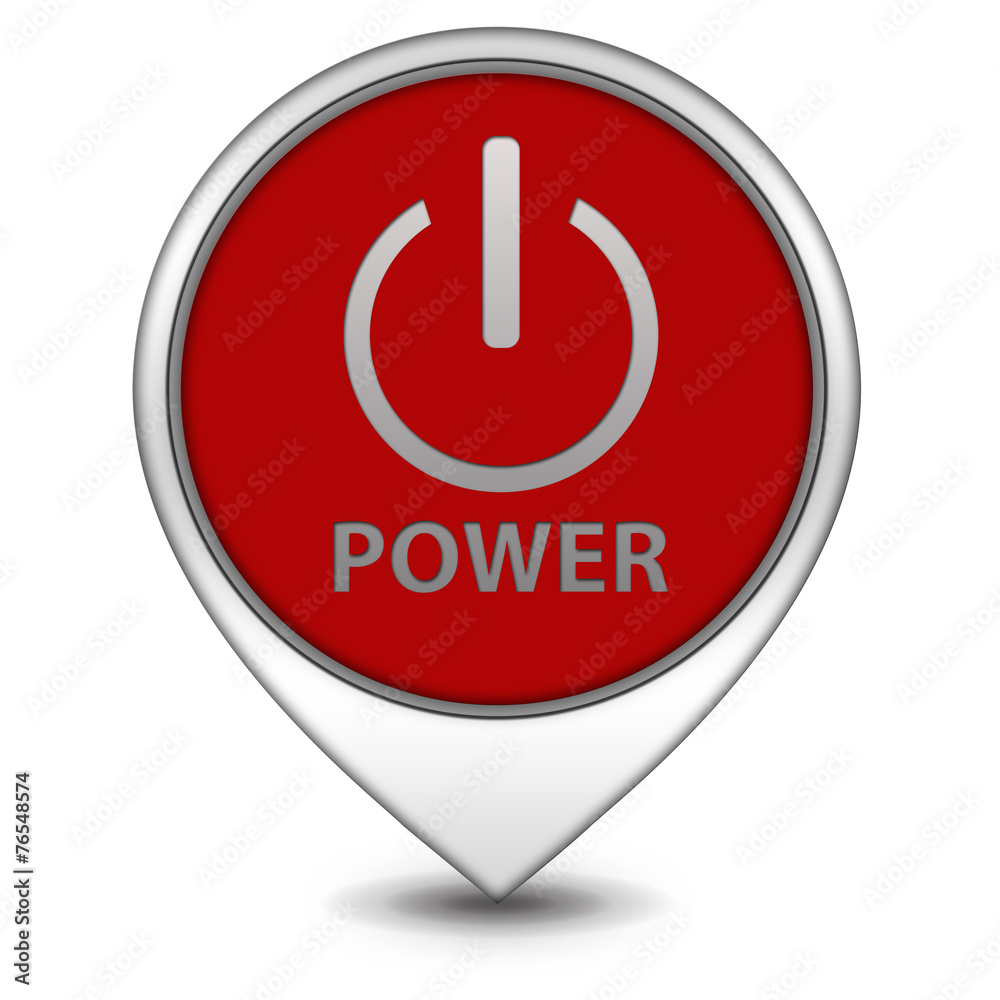 power pointer icon on white background power pointer icon on white background
