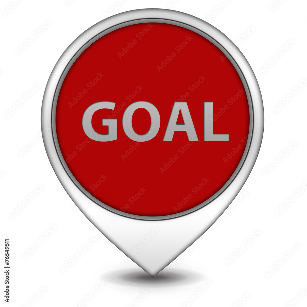 Goal pointer icon on white background Goal pointer icon on white background