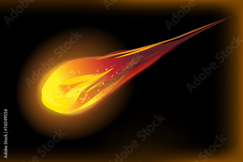 comet vector background