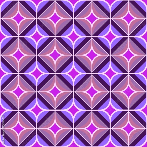 Seamless 70s purple and pink background honeycomb