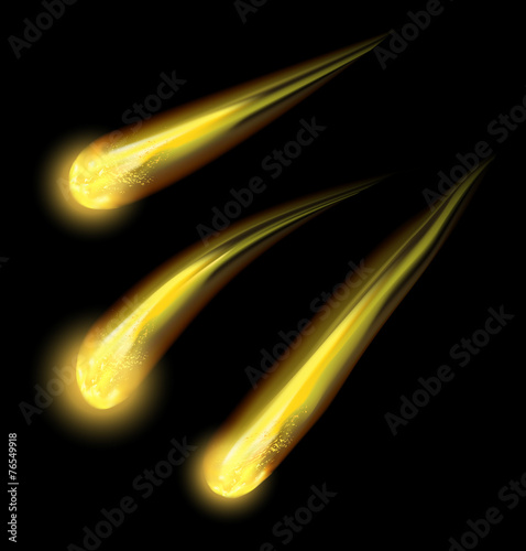 comet vector background