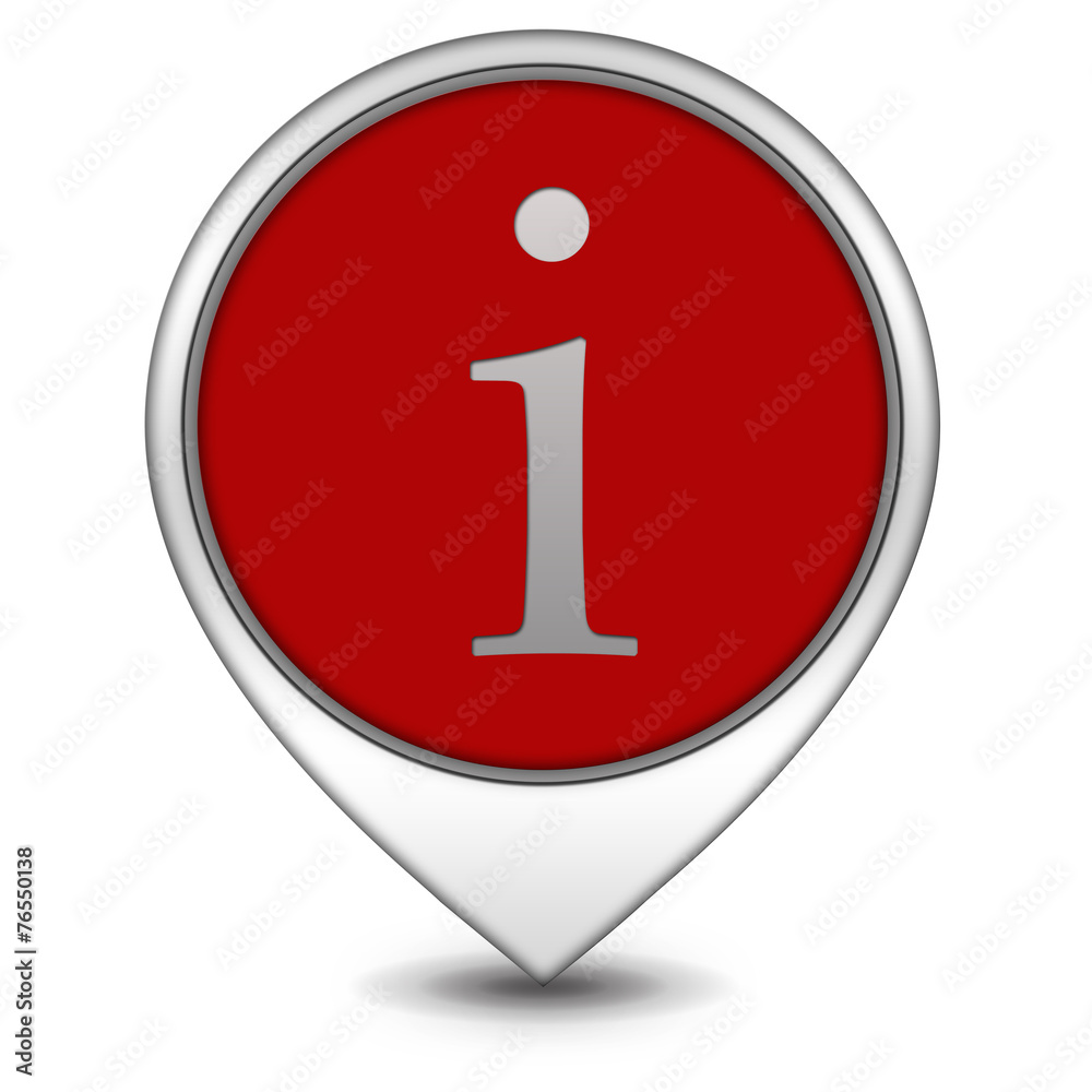information pointer icon on white background information pointer icon on white background