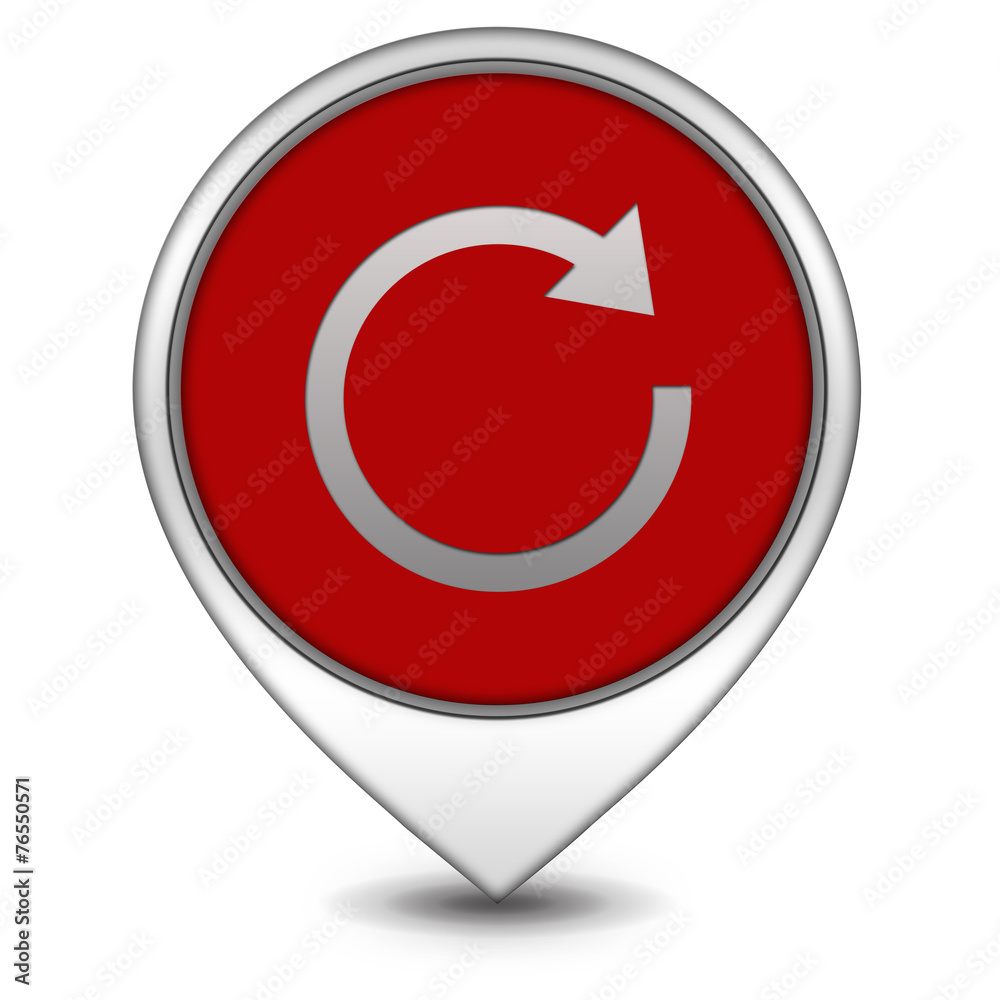 Arrow pointer icon on white background Arrow pointer icon on white background