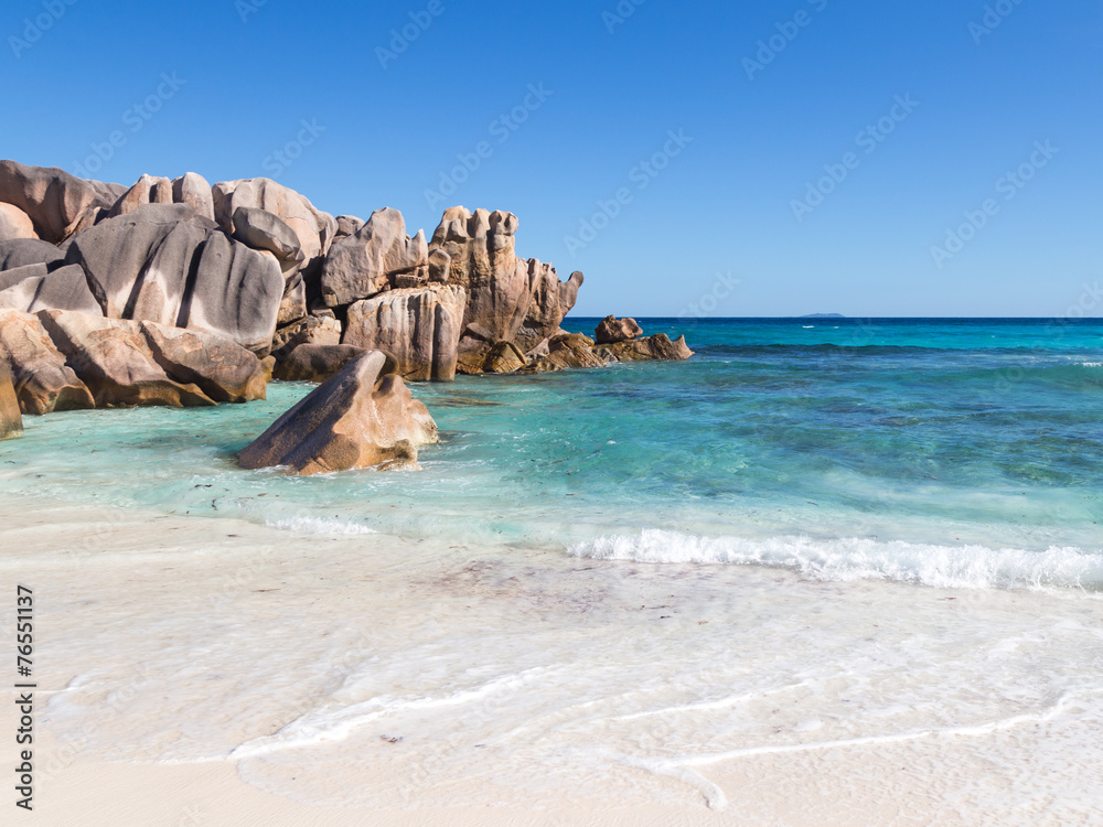 Beautiful seascape with large stones