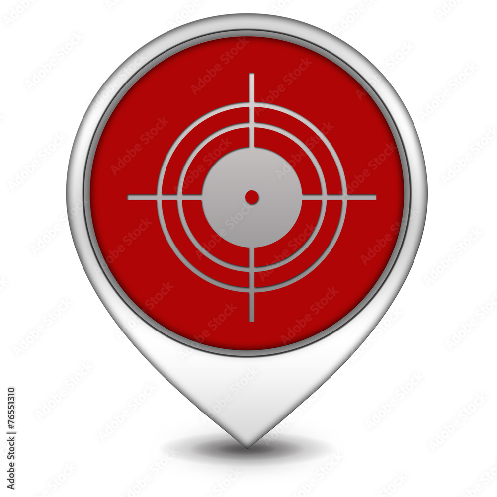 Target pointer icon on white background Target pointer icon on white background