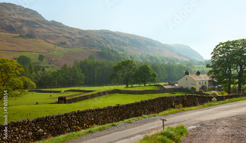 A farm  in the Cumbria, England, UK.
