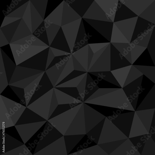 Abstract black background with triangles