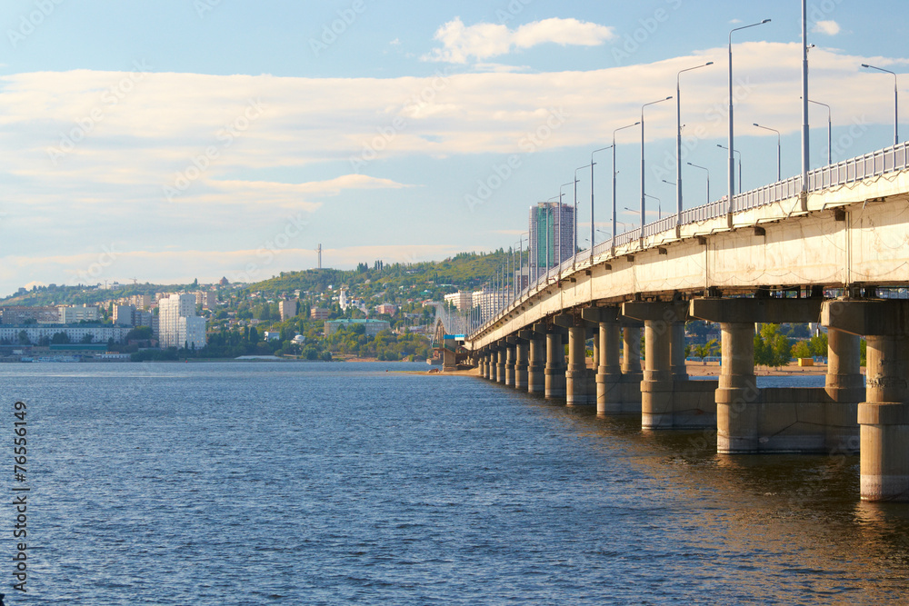 Bridge over the Volga river Bridge over the Volga river