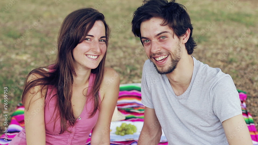 lover laughing at the camera - happy young man and woman lover laughing at the camera - happy young man and woman