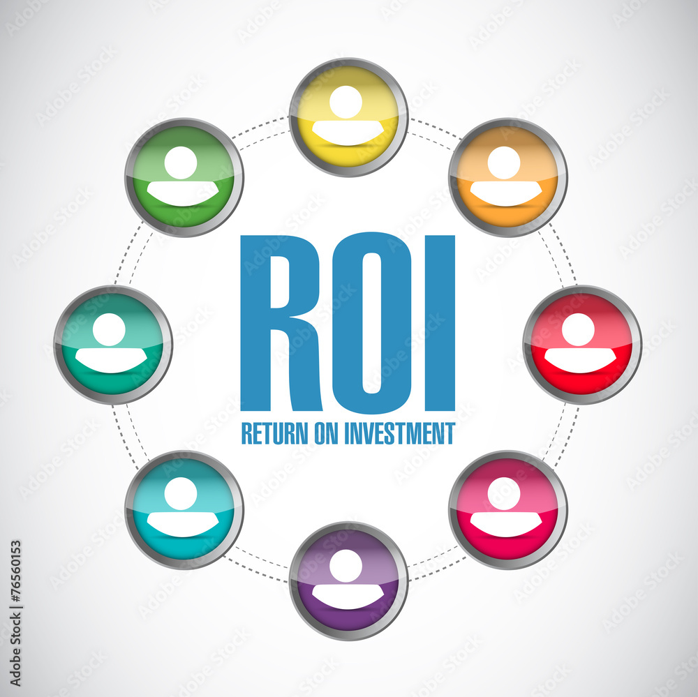 return on investment people network illustration