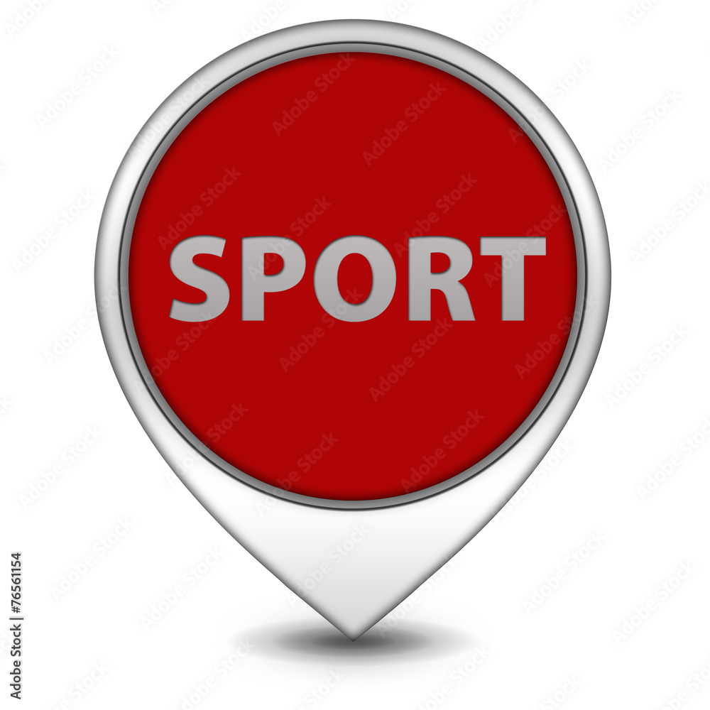 Sport pointer icon on white background Sport pointer icon on white background