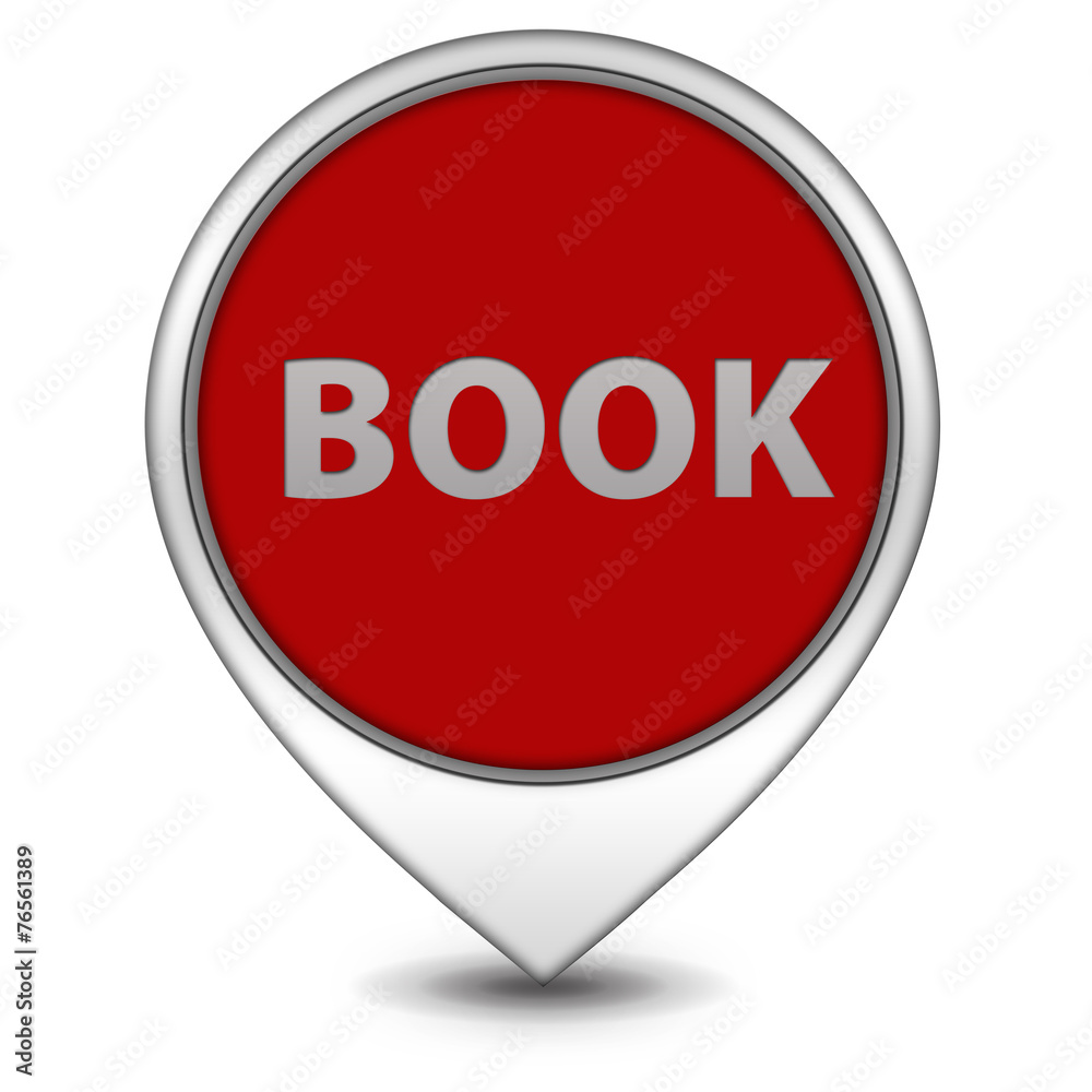 Book pointer icon on white background Book pointer icon on white background