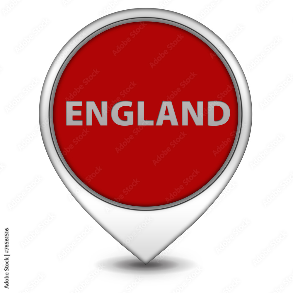 England pointer icon on white background England pointer icon on white background