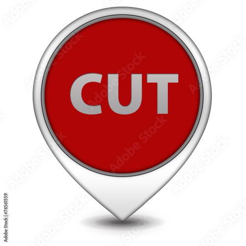 Cut pointer icon on white background Free Download Cut pointer icon on white background - GFXLoad