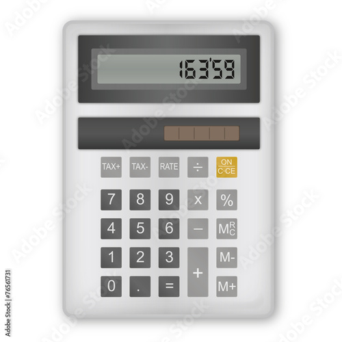 Calculatrice Grise blanche