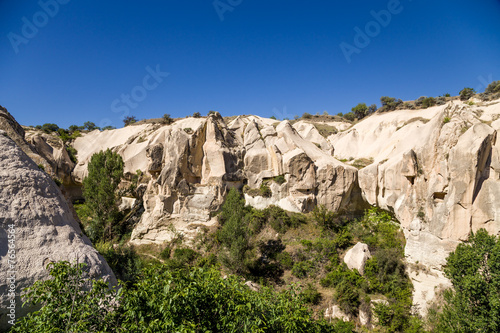 Mountain landscape with man-made caves in the National Park © Valery Rokhin