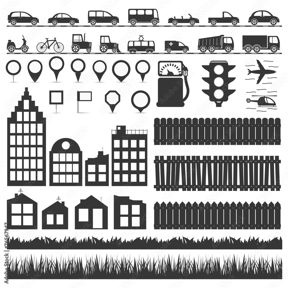 Fototapeta premium City Elements