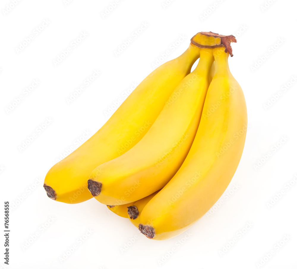 Bunch of bananas isolated on white background Bunch of bananas isolated on white background