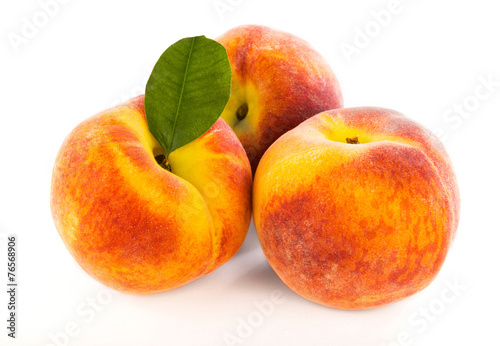 three delicious peach