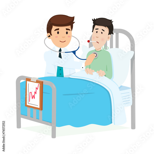 Doctor caring for a patient