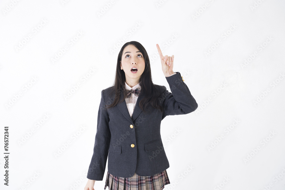 コピースペース 制服女子学生 コピースペース 制服女子学生