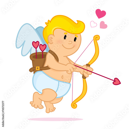 Cupid drawing his bow