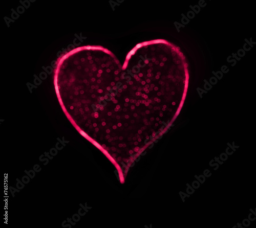 black Heart Bokeh