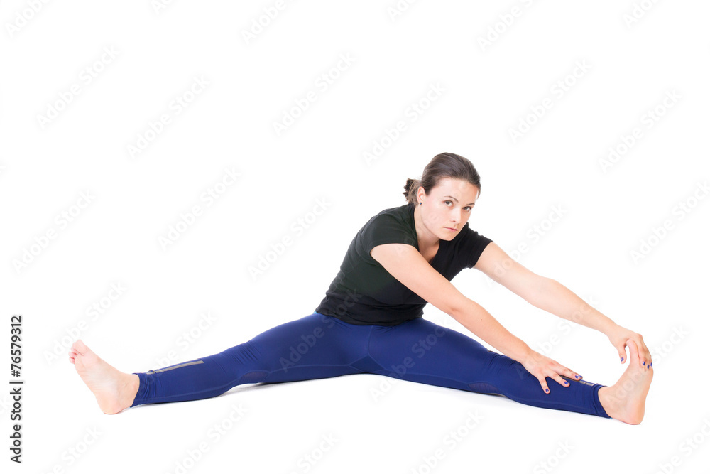 Woman stretching