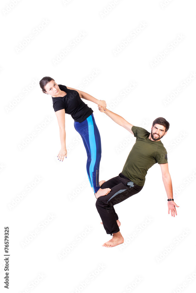 Acro yoga exercise