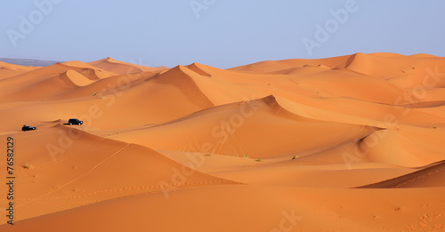 Morocco. Dune riding in Sahara desert