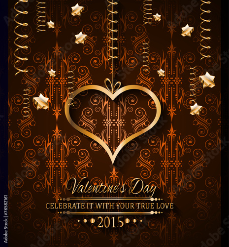 Valentines Day background for dinner invitations, romantic