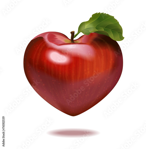 Print apple heart