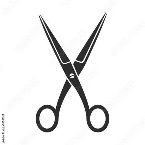 Vintage scissors sign