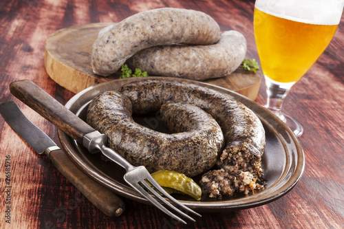 Blood sausage. photo