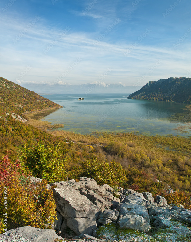 view of skadar lake