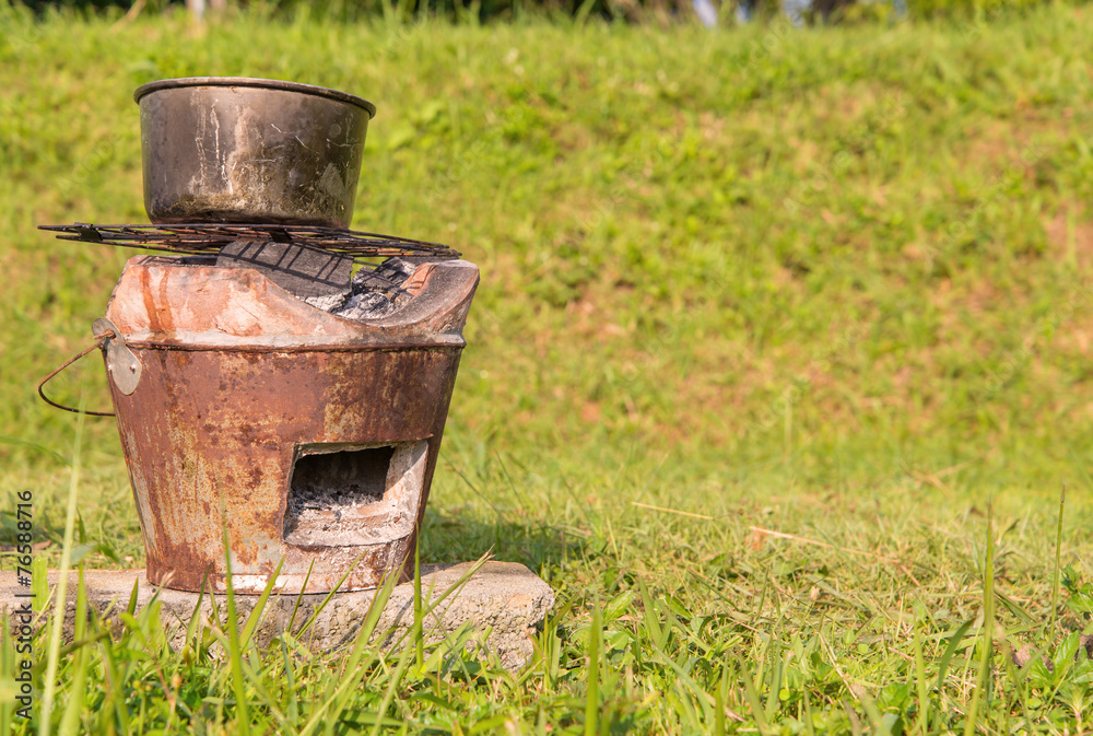 Thai stove Brazier With Steaming Pot for cooking on firewood Thai stove Brazier With Steaming Pot for cooking on firewood