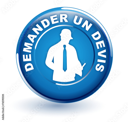 demander un devis travaux sur bouton bleu