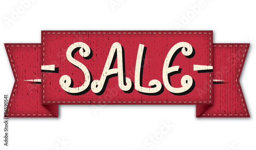 Sale label ribbon