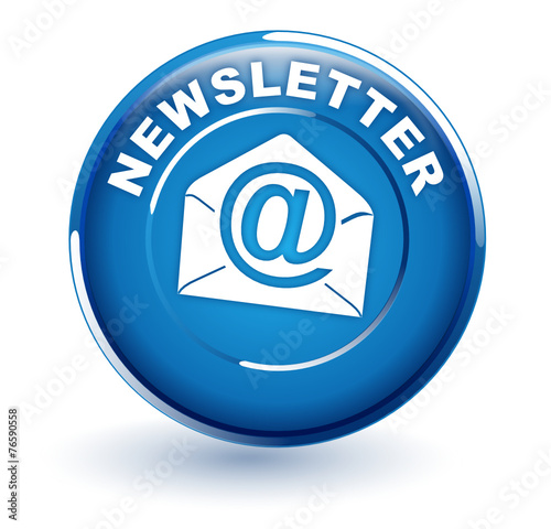 newsletter sur bouton bleu