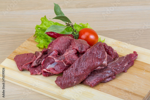 Canvas Print Raw venison