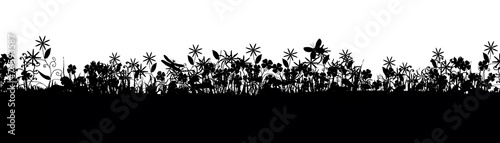 Wallpaper Mural Meadow life - silhouette illustration Torontodigital.ca