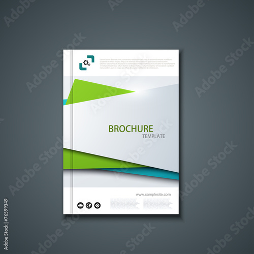 Vector flyer or banner. Brochure template design